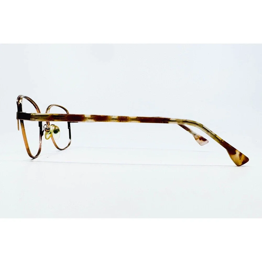 Wittnauer Elicia Eyeglasses Womens Gold Black Cat Eye Frames 52-17-135